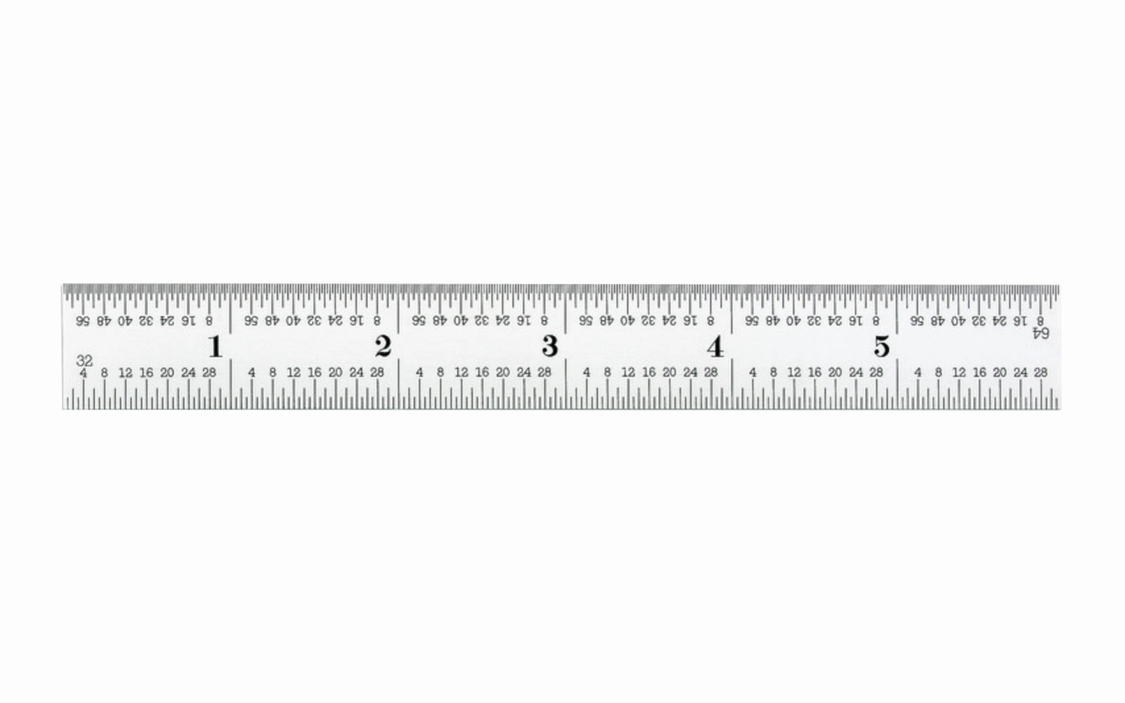 Starrett 6" Rule - 1/50", 1/100", 1/32", 1/64", 16R Grads