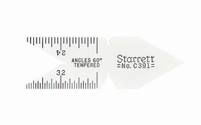 Starrett C391 Satin Chrome Center Gage