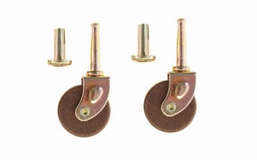 Steel Grip-Neck Caster With Hardwood Wheel ~ 1-5/8" Wheel