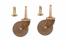 Steel Grip-Neck Caster With Hardwood Wheel ~ 2" Wheel