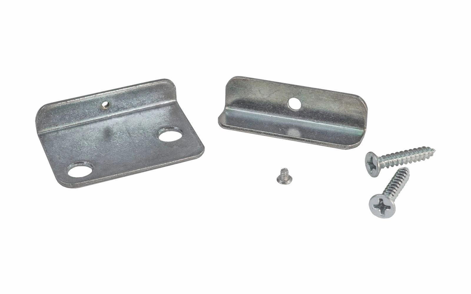 Steel Mirror Clip Support Hanger with Upper Flange - 1/4" Opening