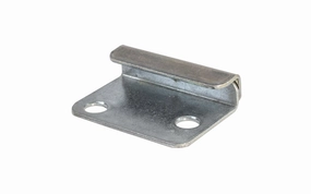 Steel Mirror Clip Support Hanger with Upper Flange - 1/4" Opening