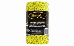 Stringliner #27 Braided Bonded Mason Line - Fluorescent Yellow / Black