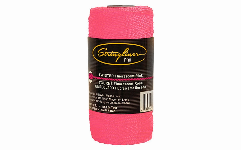 Stringliner Twisted Mason Line - Fluorescent Pink