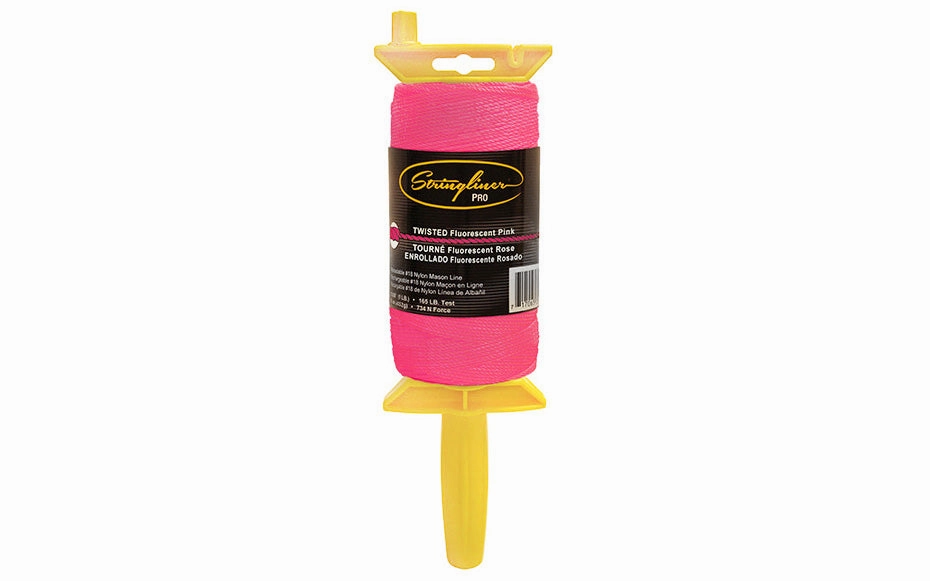 Stringliner Twisted Mason Line Reel - Fluorescent Pink