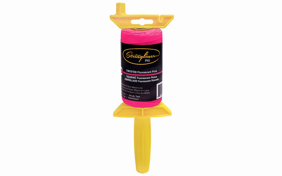 Stringliner Twisted Mason Line Reel - Fluorescent Pink
