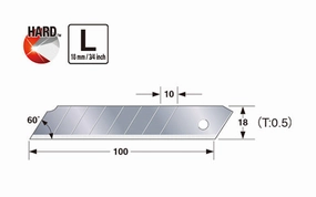 Tajima Replacement  Blade ~ 3/4" (18mm)