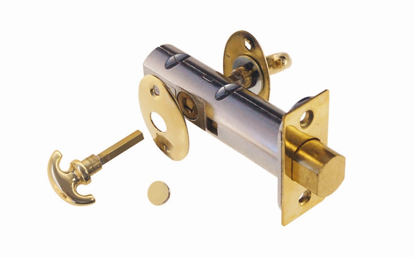 Thumbturn Deadbolt Latch With Emergency Slot Release