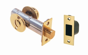 Thumbturn Deadbolt Latch With Emergency Slot Release
