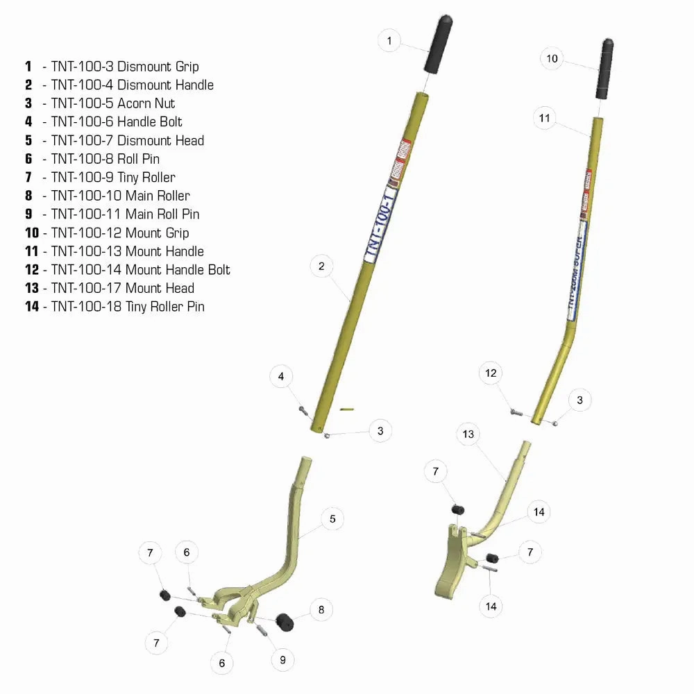 TNT Golden TNT-100 Mount & Demount Tool Set