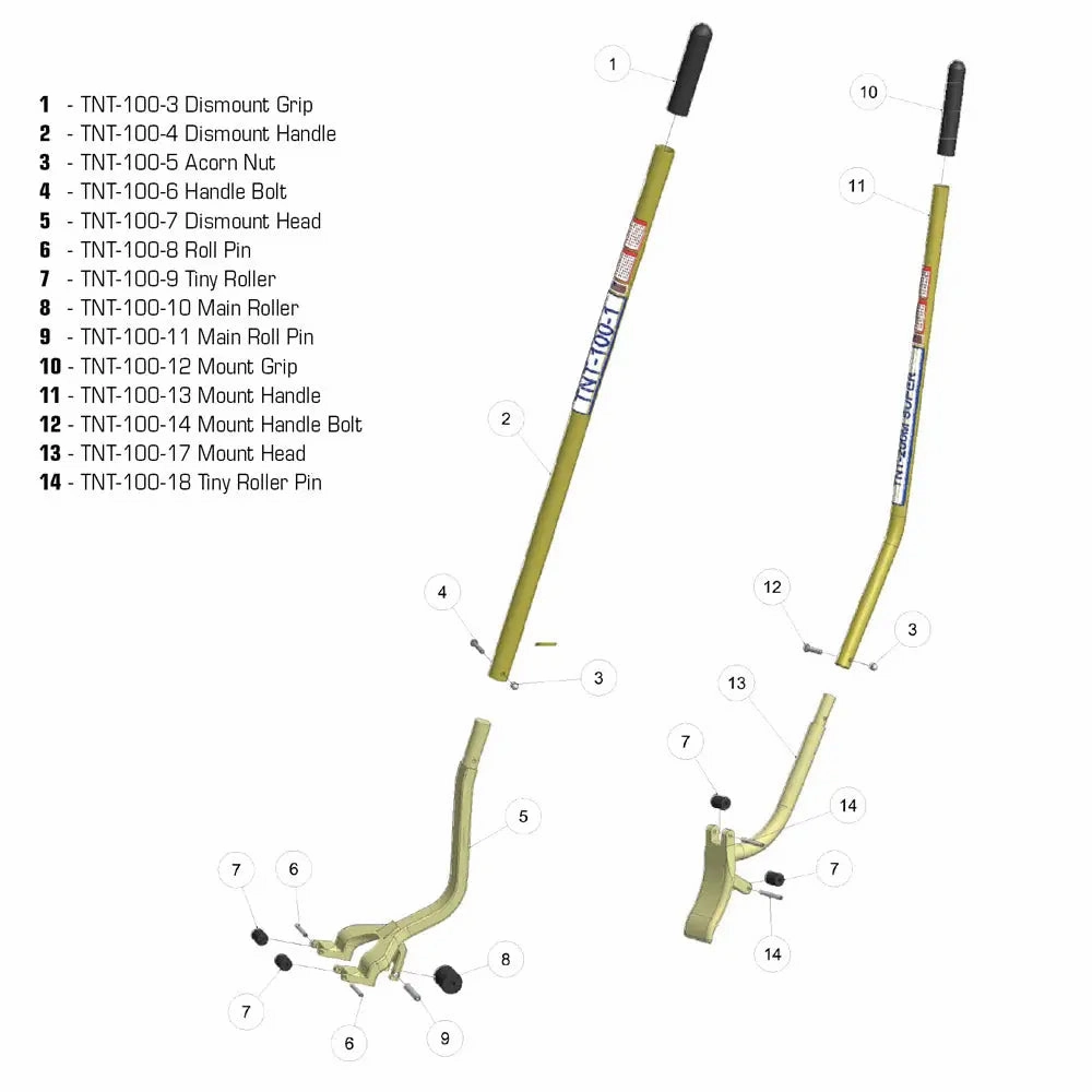 TNT Golden TNT-100 Mount & Demount Tool Set