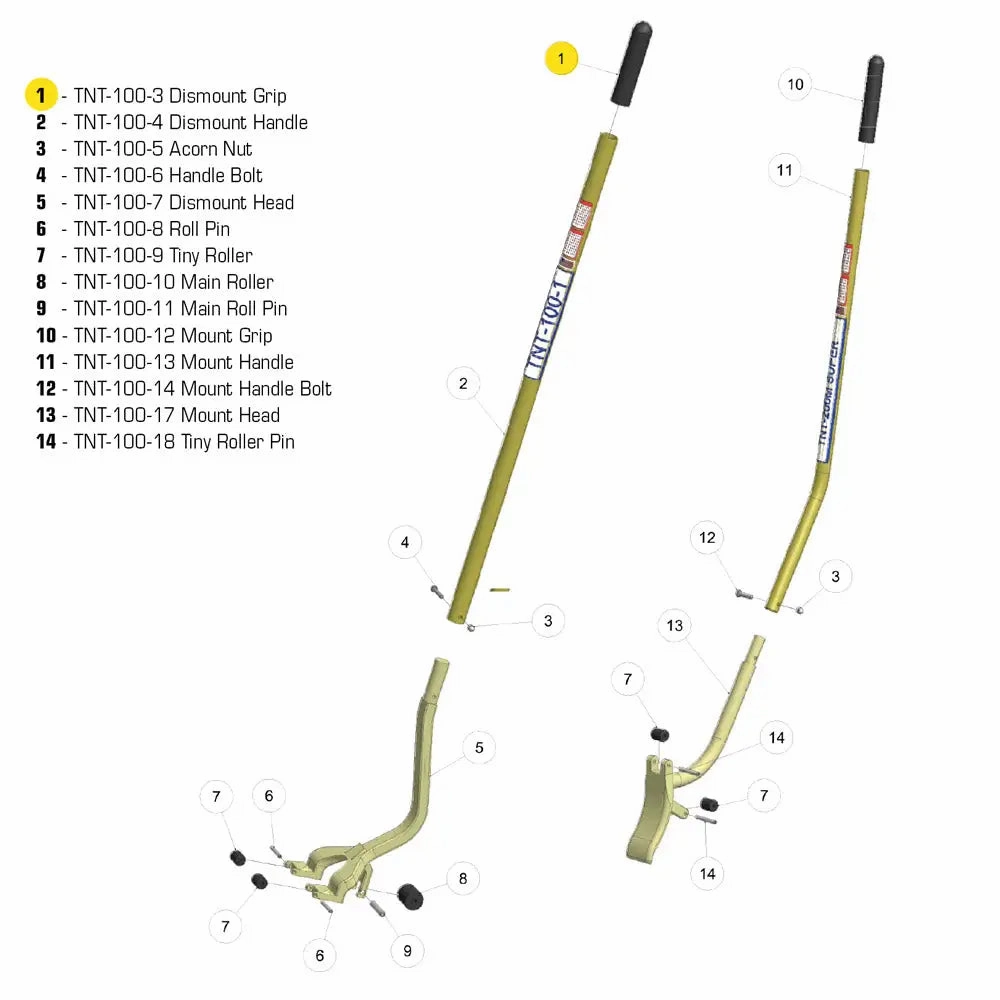 TNT Handle Cover for TNT-100-1 Demount Tool, TNT-100-3