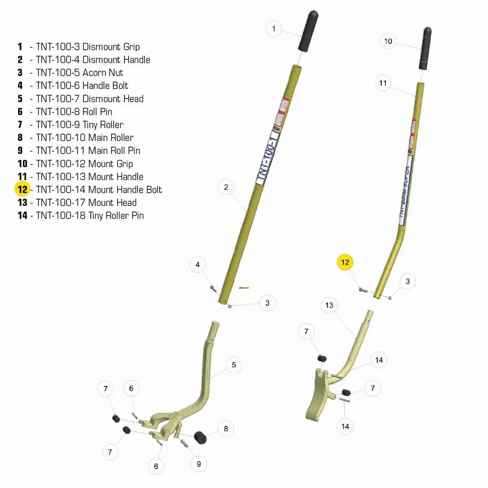 TNT  Hex Head Screw Bolt for the TNT-200M (Ea)