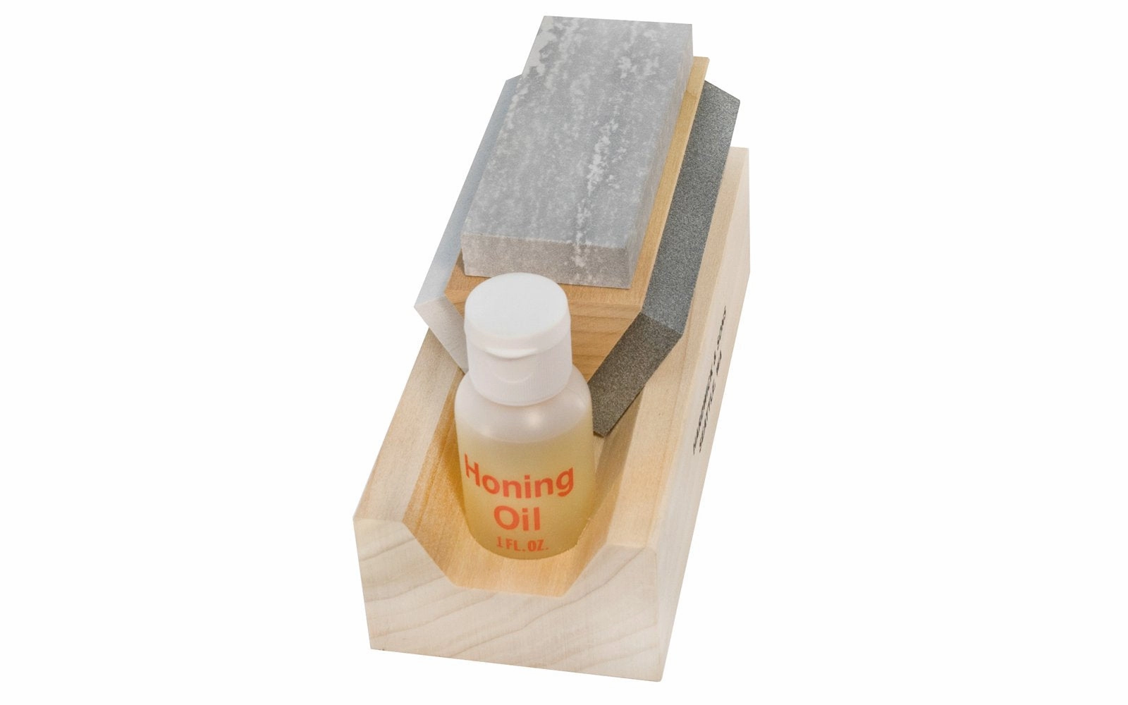 Tri-Hone Sharpening Kit Silicon Carbide & Soft/Hard Arkansas Stones ~ 4" x 1-5/8"