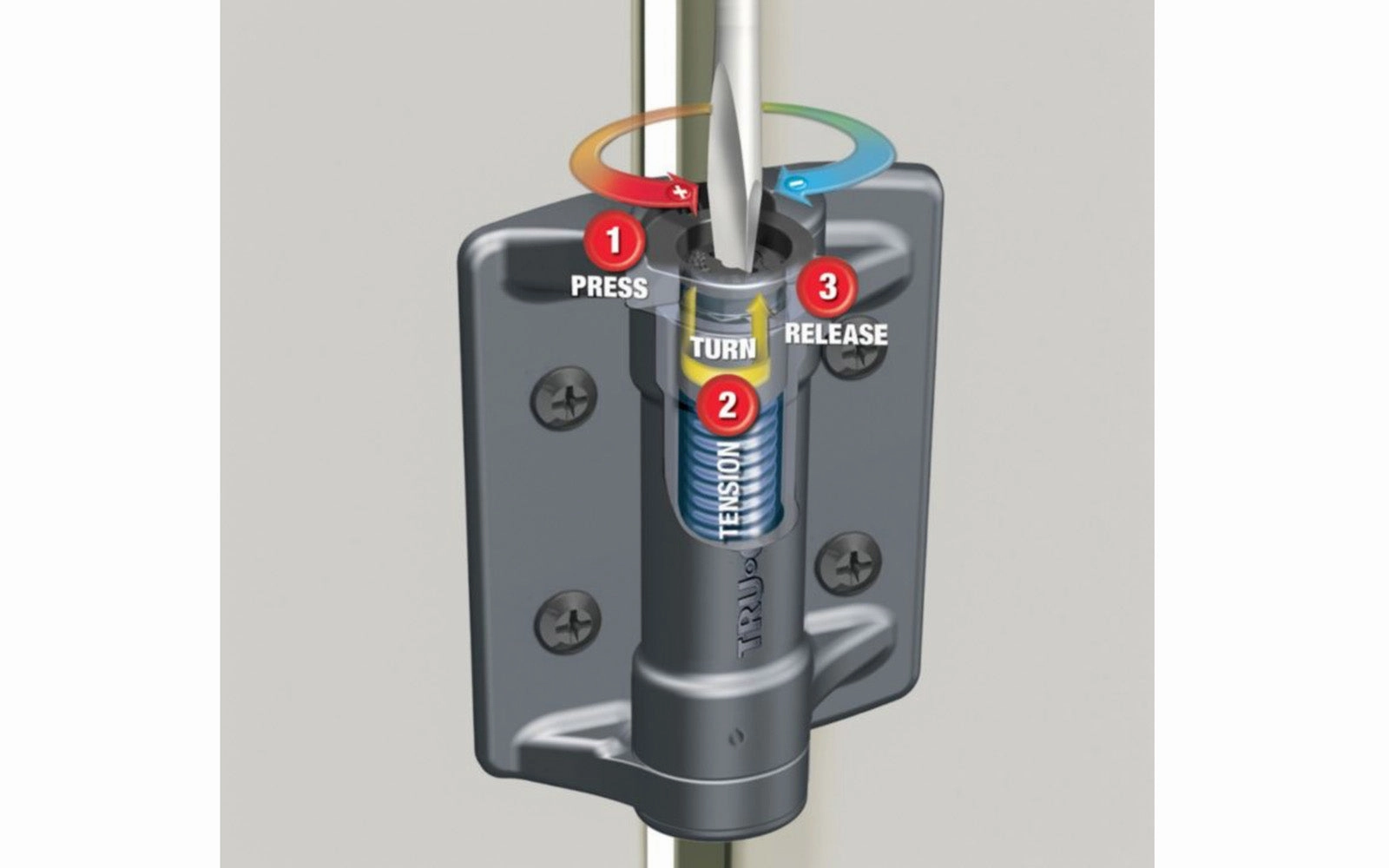 TruClose Wide Self-Closing Gate Hinge - 2 Pack