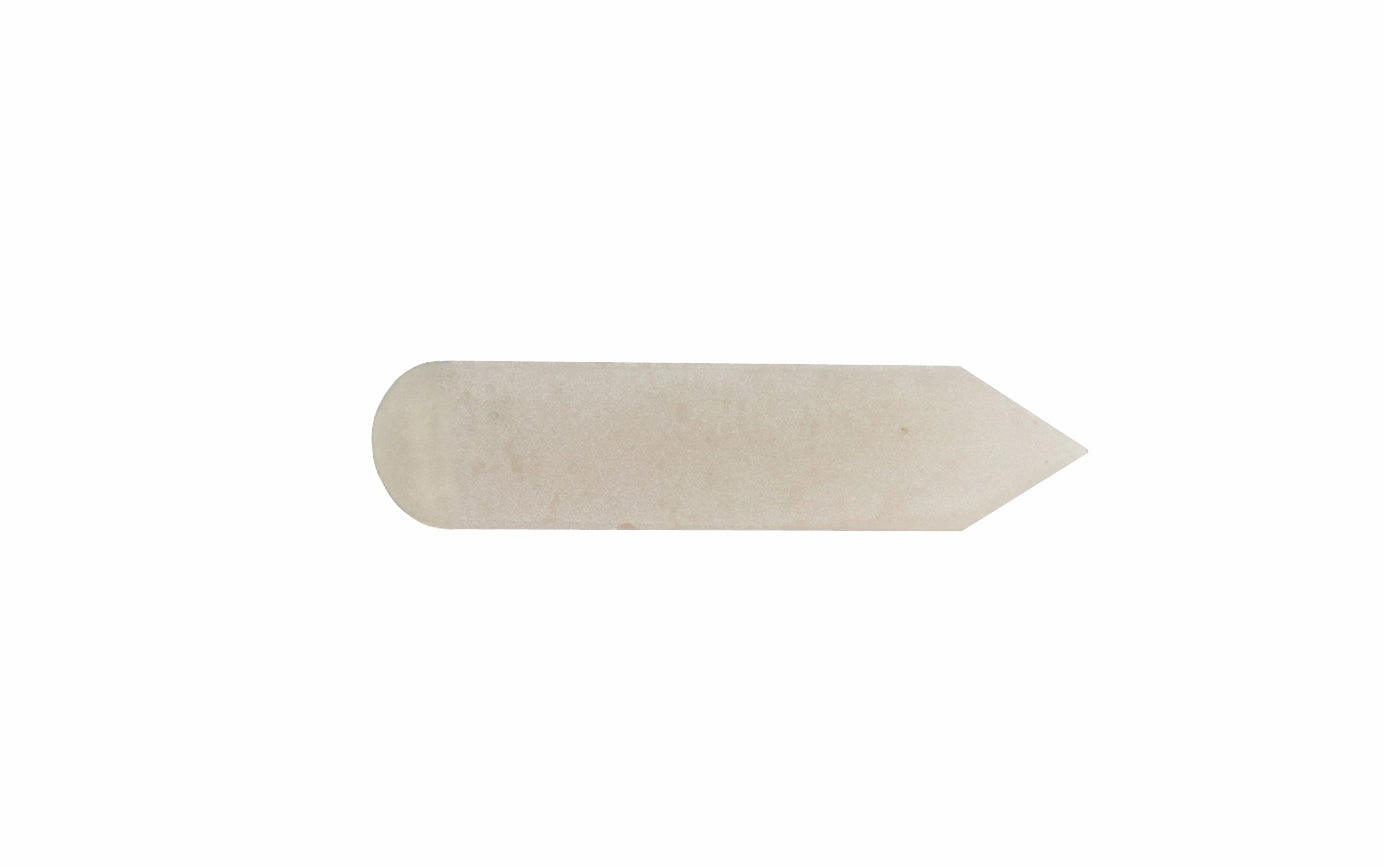 True Hard Arkansas Carving Slip Stone ~ Round Edge & Double Angle