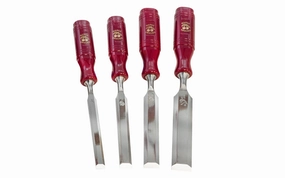 Two Cherries 4-Piece Firmer Chisel Set - 10, 16, 20, 26 mm