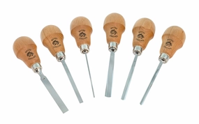 Two Cherries 6-Piece Pear-Handled Carving Set
