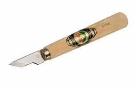 Two Cherries Chip Carving Knife ~ Small Blade, Skewed Edge