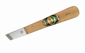 Two Cherries Chip Carving Knife ~ Straight Blade, Skew Edge