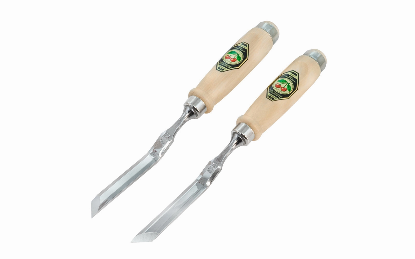 Two Cherries Pair of 45 Cranked & Skew Bevel Edge Chisels - 12 mm