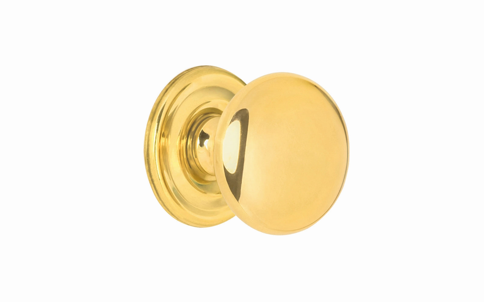 Unlacquered Solid Brass Core Cabinet Knob ~ 3/4" Diameter