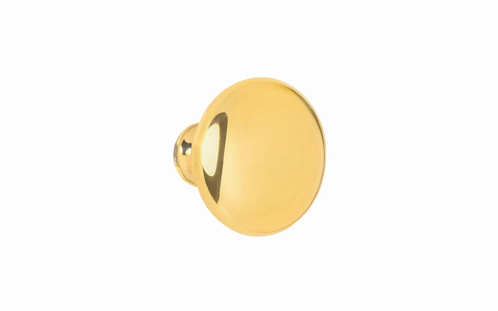 Unlacquered Solid Brass Core Cabinet Knob ~ 5/8" Diameter