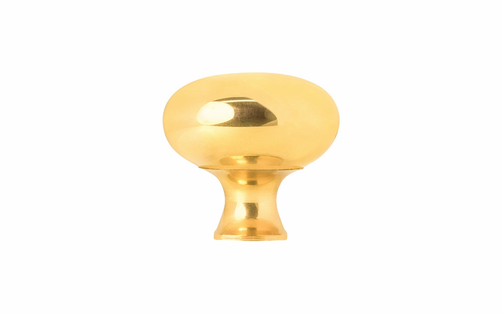 Unlacquered Solid Brass Core Cabinet Knob ~ 5/8" Diameter