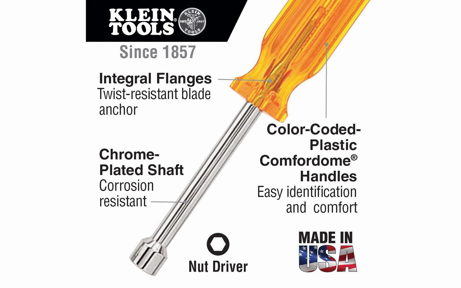 Vaco 9/32" Nut Driver - 3" Shaft