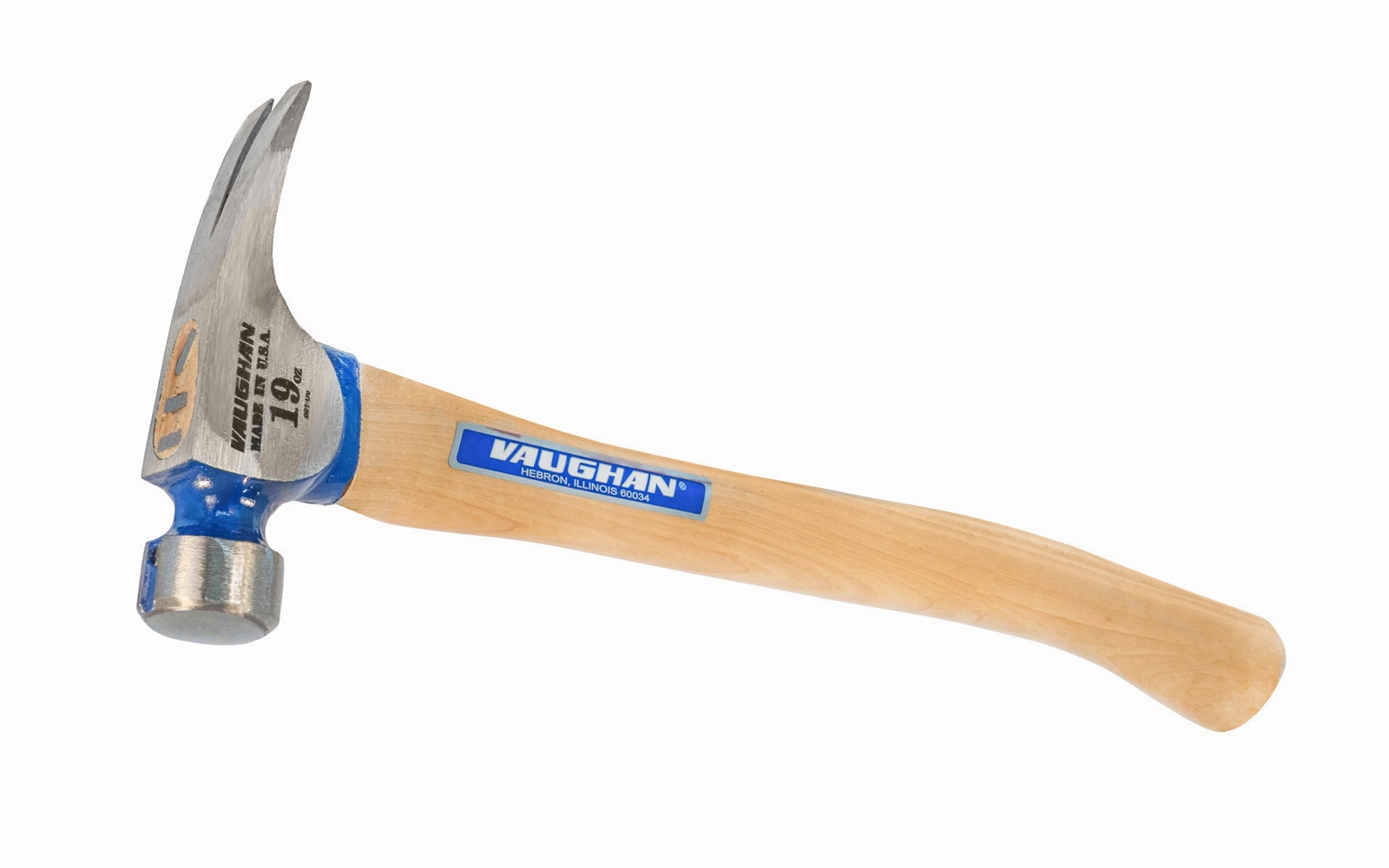 Vaughan 19 oz Smooth Face California Framer Hammer - 17" Curved Handle ~ CF2HCP