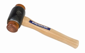 Vaughan Rawhide Face Mallet with Malleable Iron Head