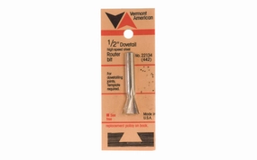 Vermont American 1/2" Dovetail HSS Router Bit