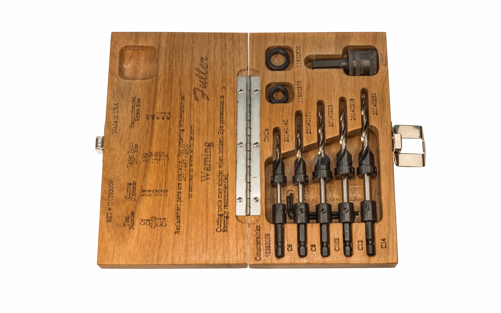 W.L. Fuller No. 9 Set - Countersink & Tapered Drill Bit Set ~ 10393009
