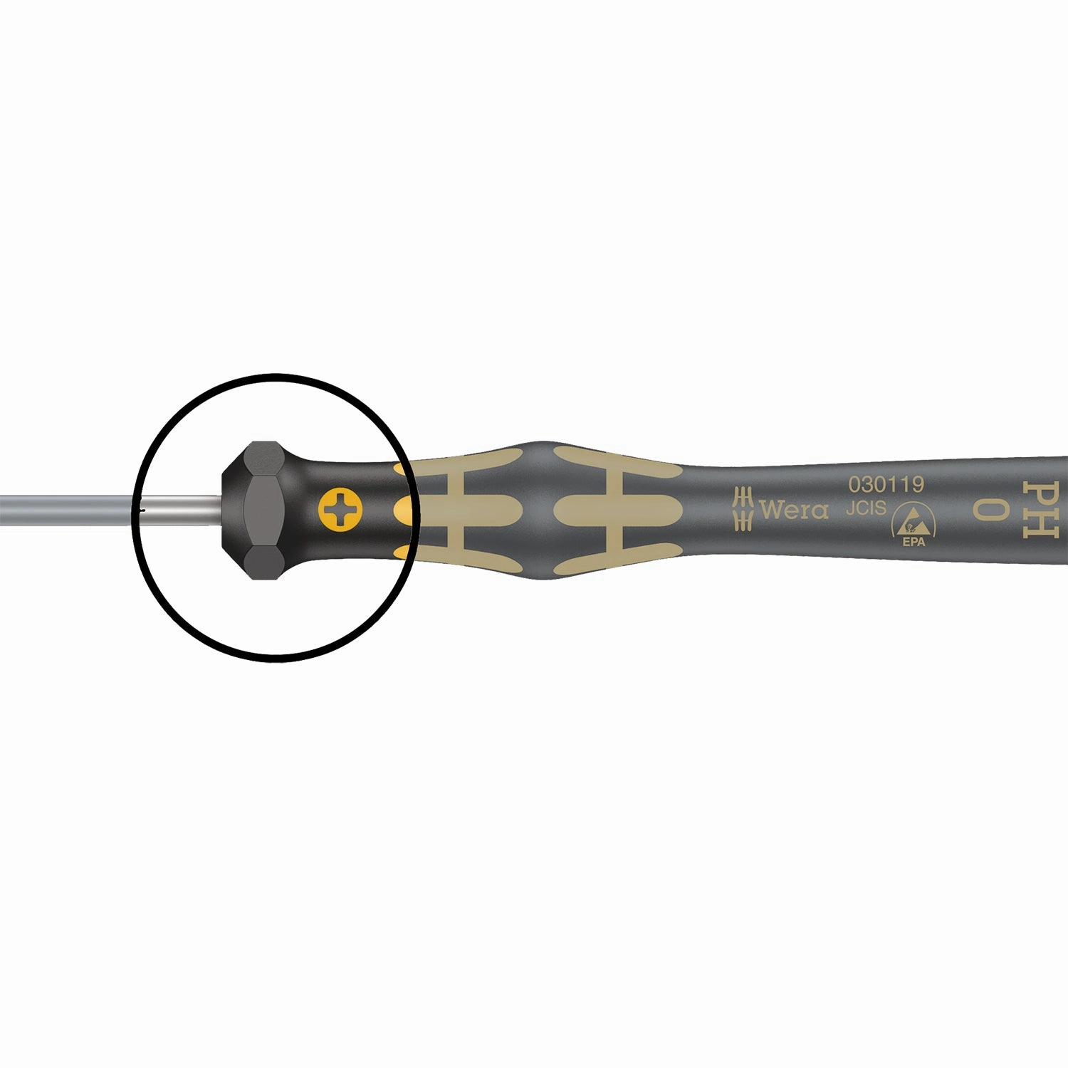 Wera 1567 TORX HF ESD Kraftform Micro screwdriver with holding function for TORX screws, TX 4 x 40 mm