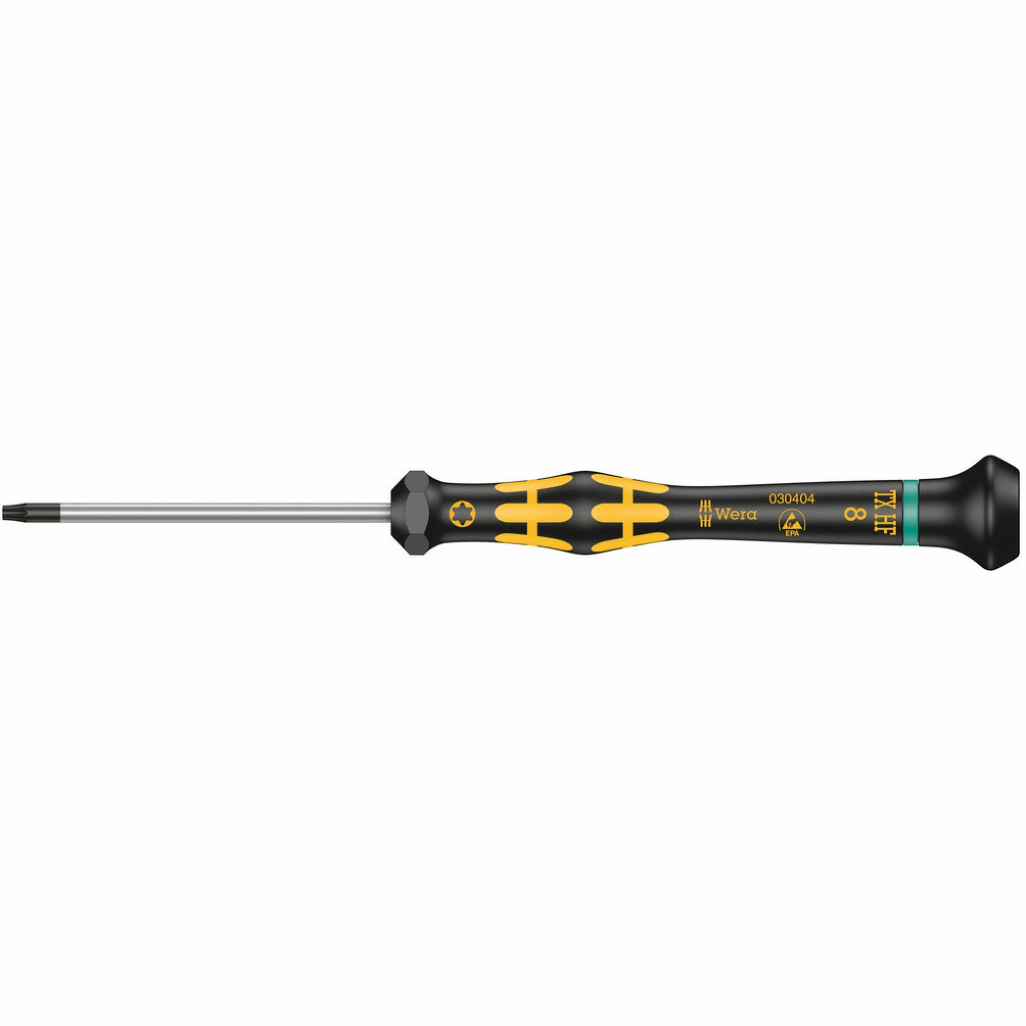 Wera 1567 TORX HF ESD Kraftform Micro screwdriver with holding function for TORX screws, TX 8 x 60 mm