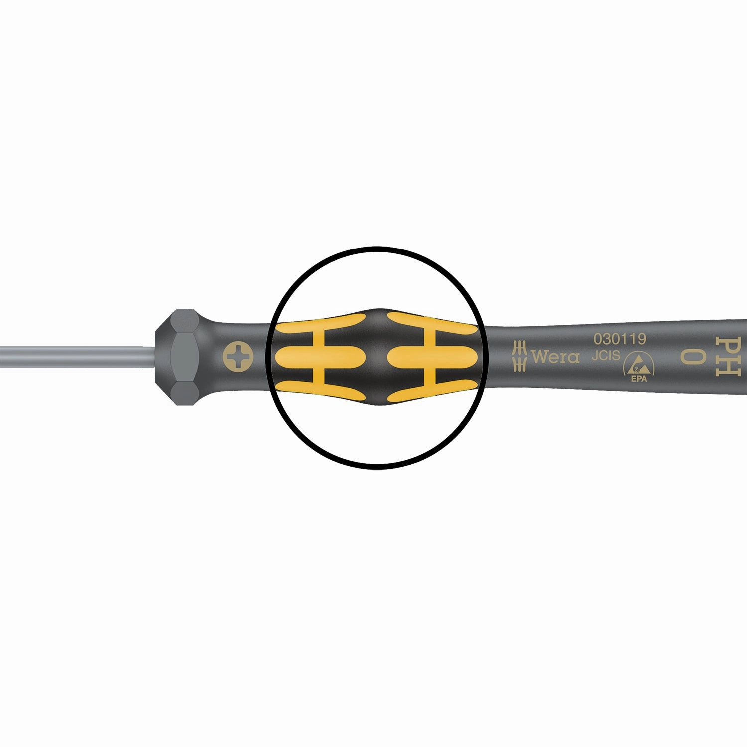 Wera 1569 ESD Nutdriver Kraftform Micro, 2.5 x 60 mm
