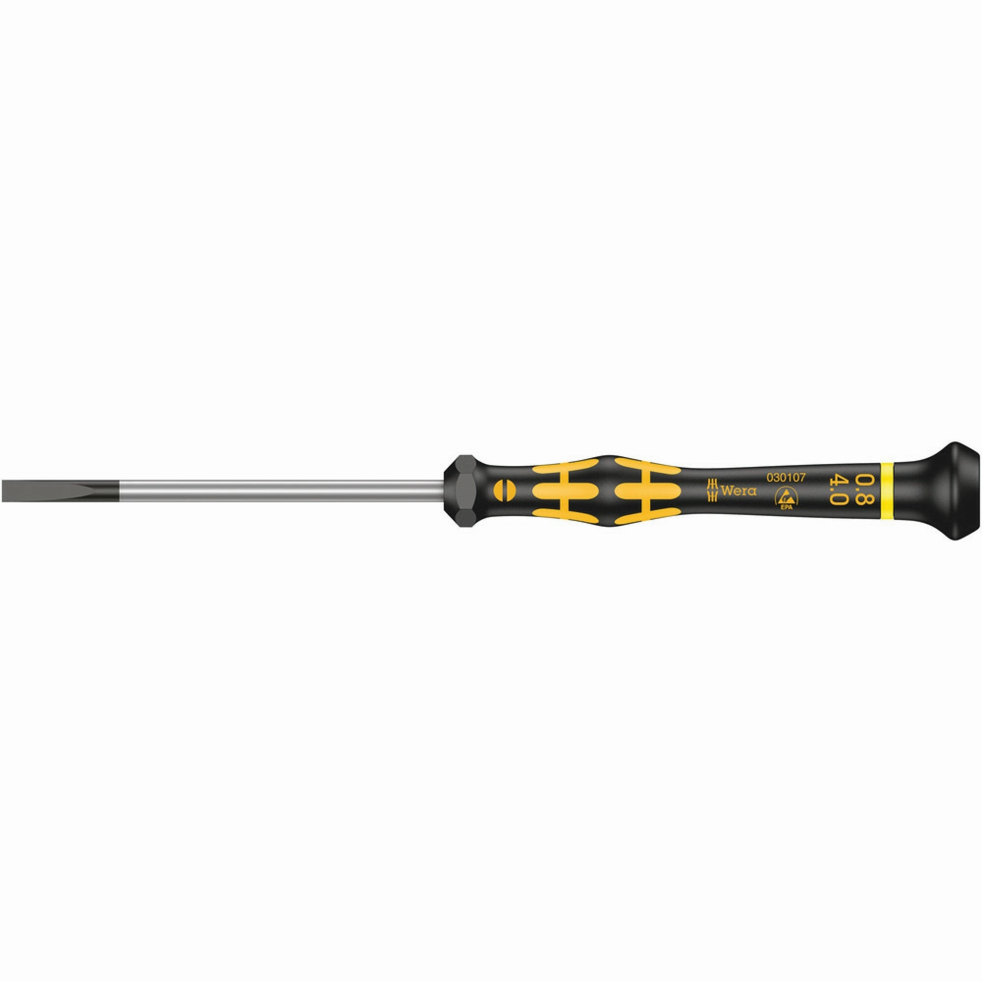Wera 1578 A ESD Kraftform Micro screwdriver for slotted screws, 0.23 x 1.5 x 40 mm