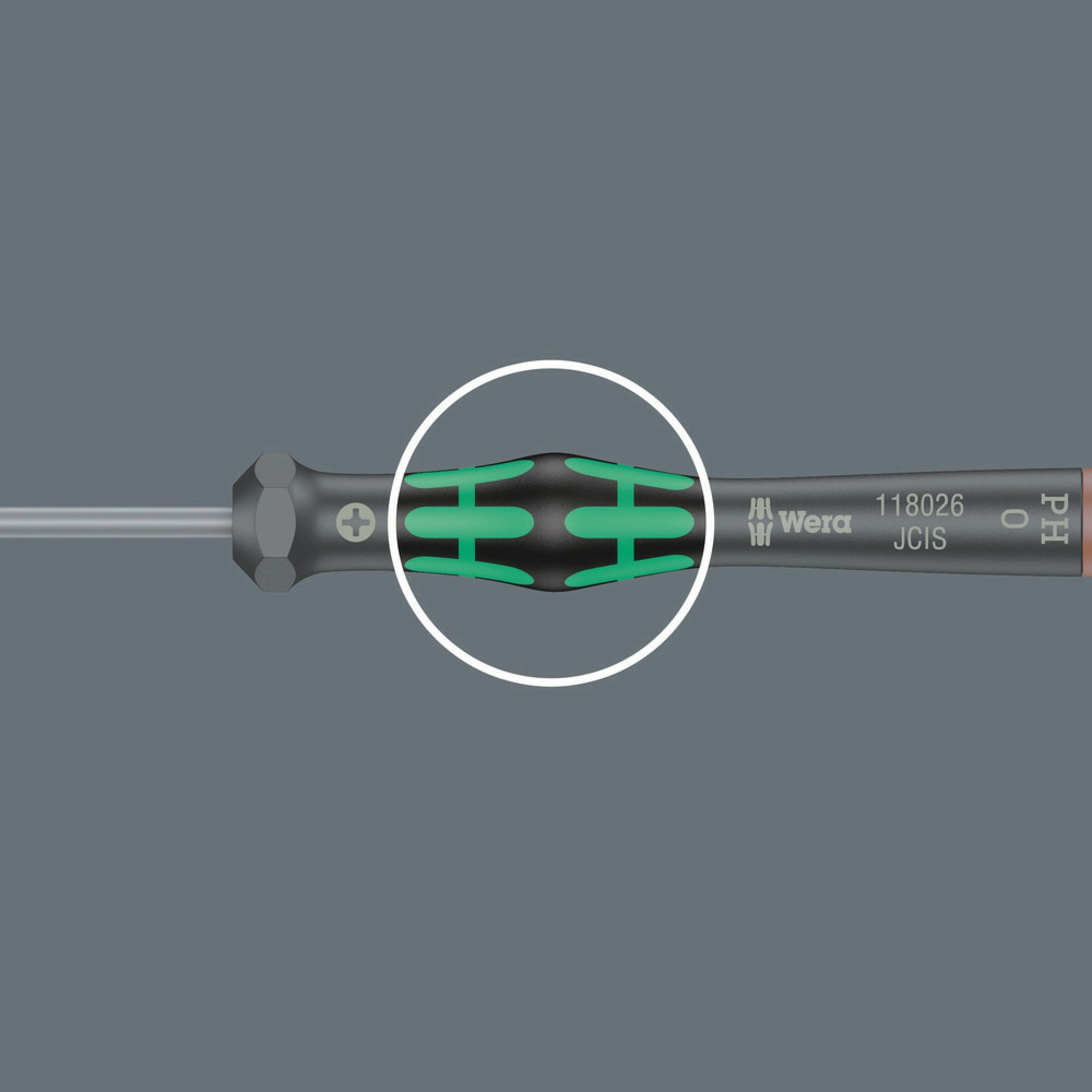 Wera 2050/6 Screwdriver set and rack for electronic applications, 6 pieces