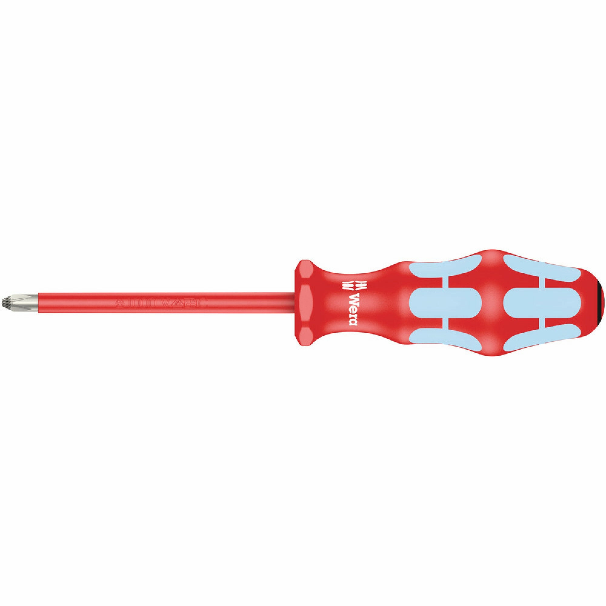 Wera 3165 i PZ VDE Insulated screwdriver for Pozidriv screws, stainless, PZ 2 x 100 mm