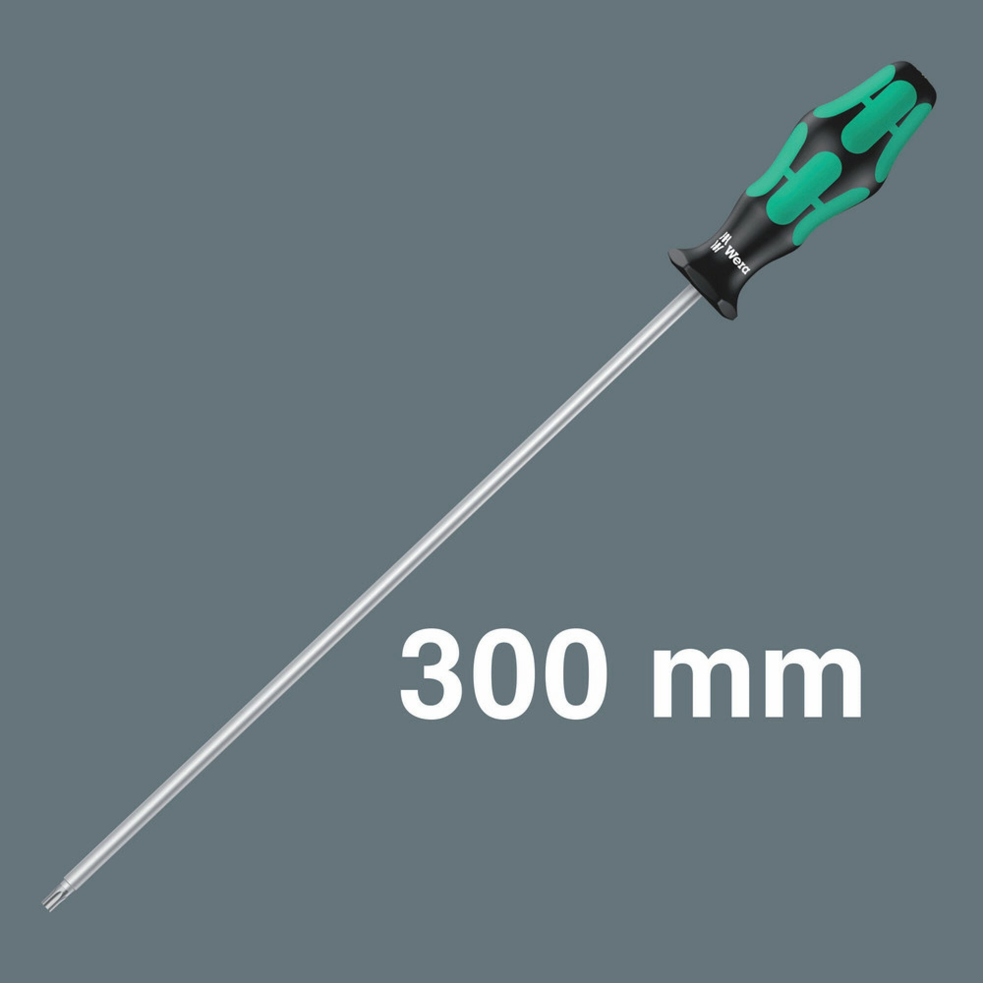 Wera 367/4 TORX HF Kraftform Plus Screwdriver set with holding function and 300 mm-long blades, 4 pieces