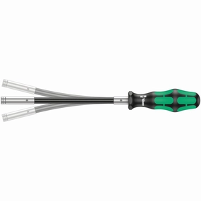 Wera 393 S Bitholding screwdriver extra slim with flexible shaft, 1/4" x 173.5 mm