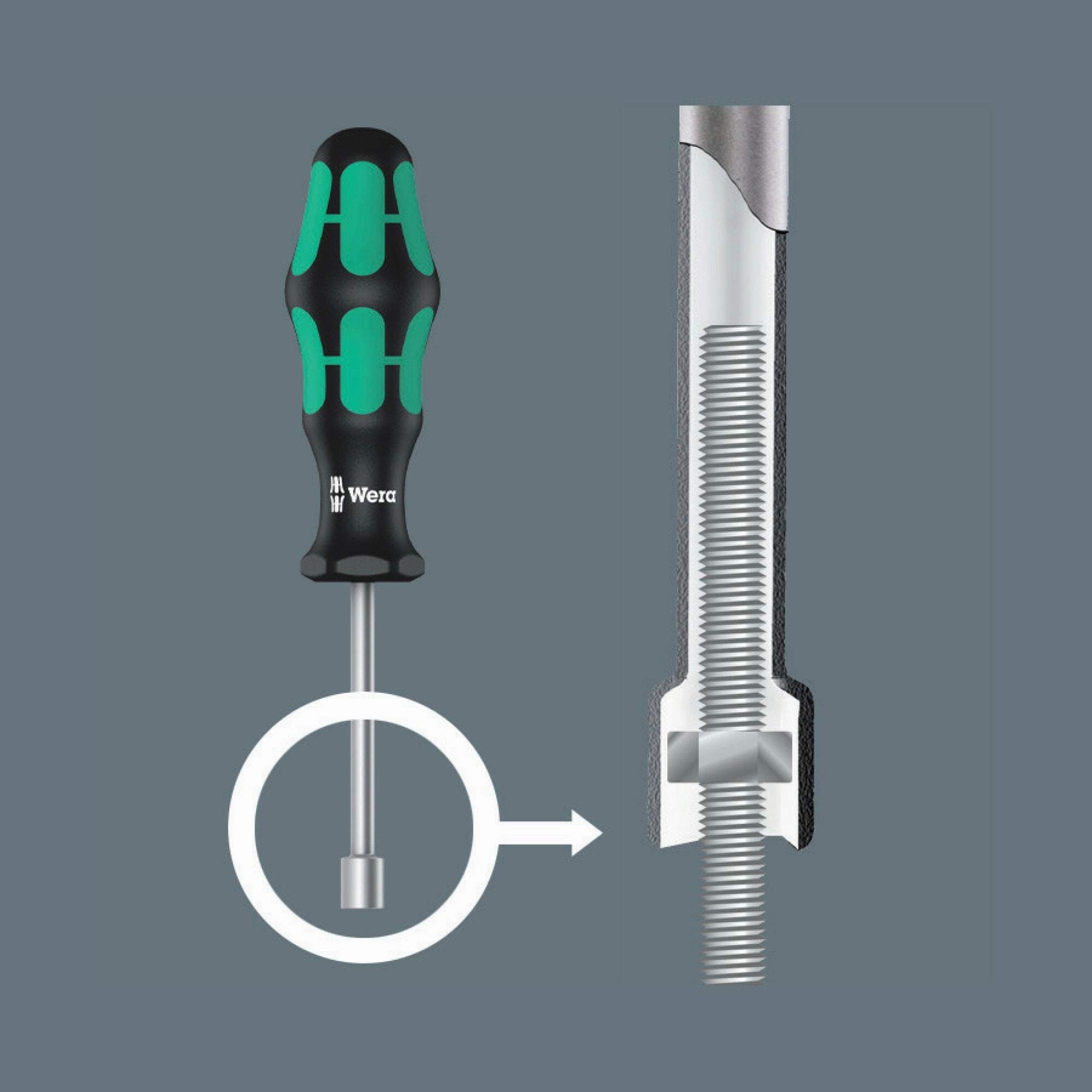Wera 395 HO Nutdriver, 5 x 90 mm