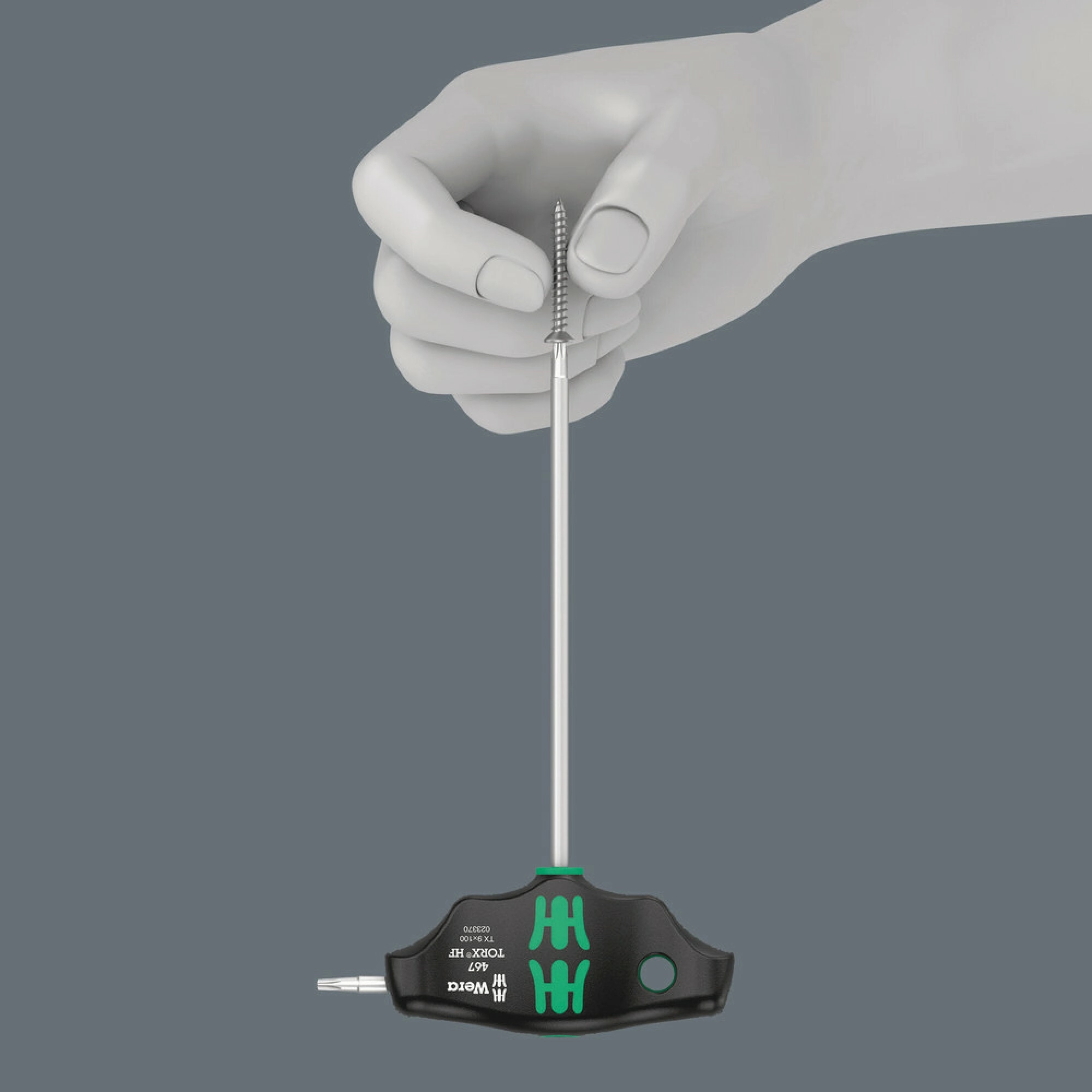 Wera 467 TORX HF T-handle screwdriver with holding function, TX 15 x 100 mm