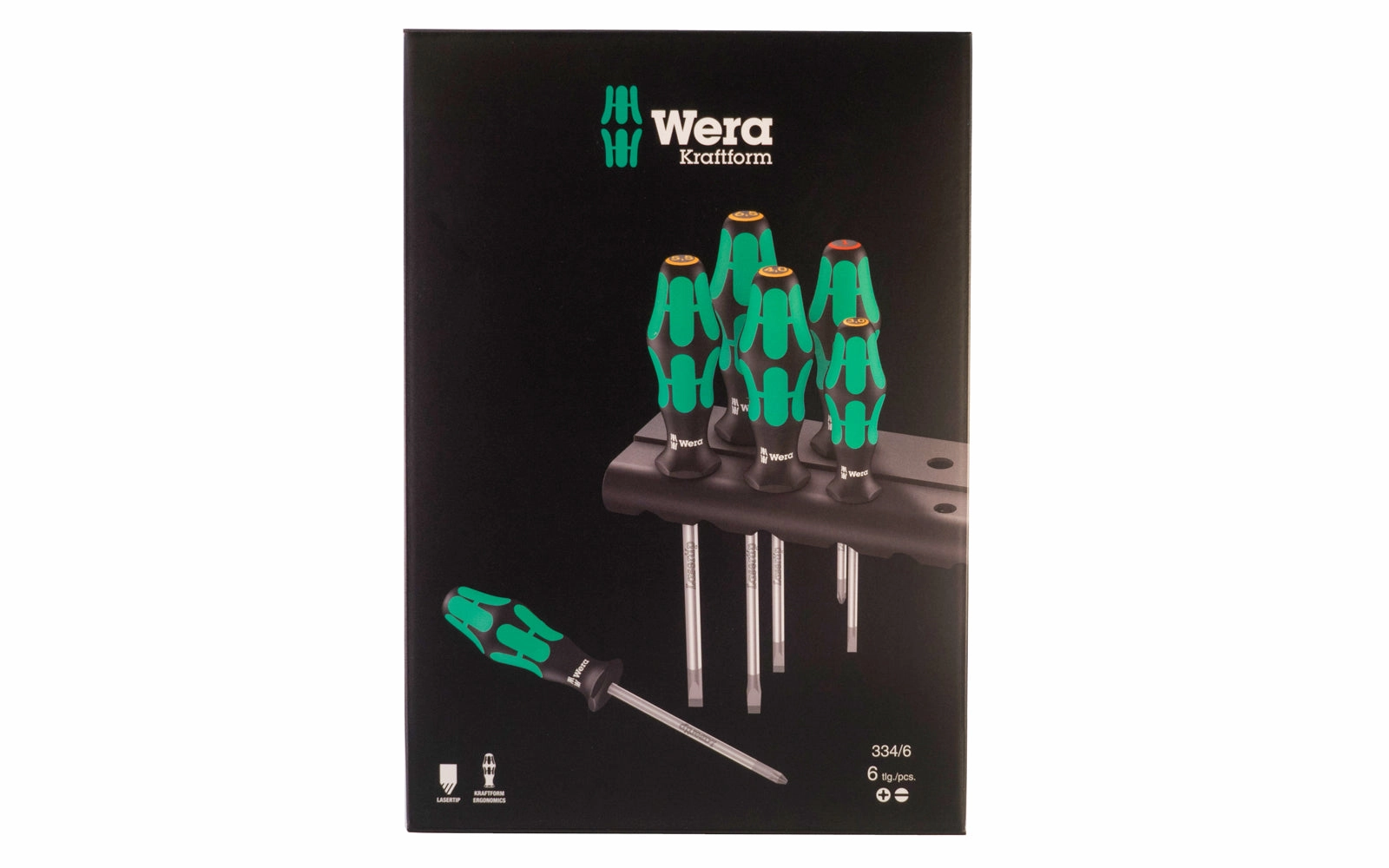 Wera 6-PC Screwdriver Set & Rack "334/6"