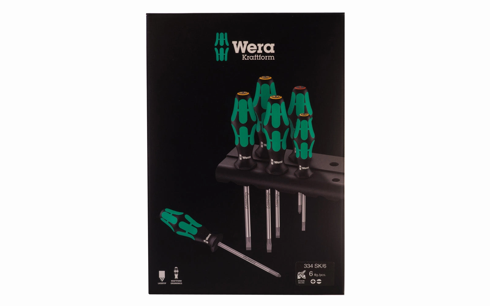 Wera 6-PC Screwdriver Set & Rack "334/SK/6"