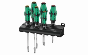 Wera 6-PC Screwdriver Set & Rack "334/SK/6"