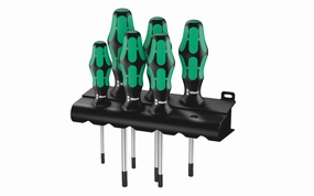 Wera 6-PC Torx Screwdriver Set & Rack "367/6"