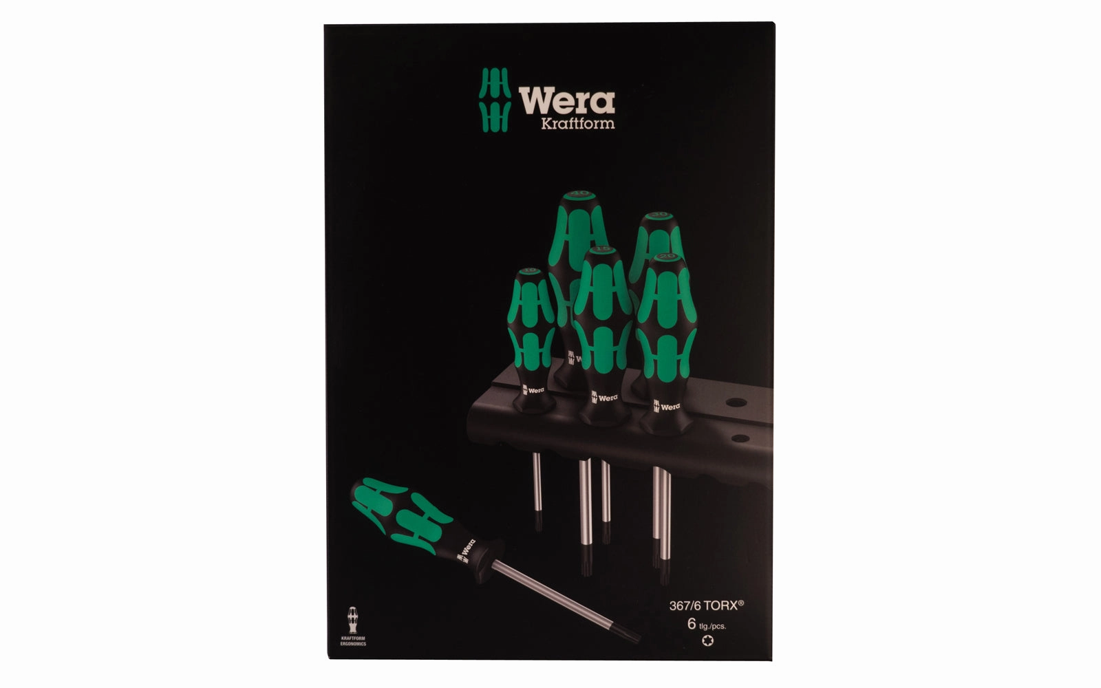 Wera 6-PC Torx Screwdriver Set & Rack "367/6"