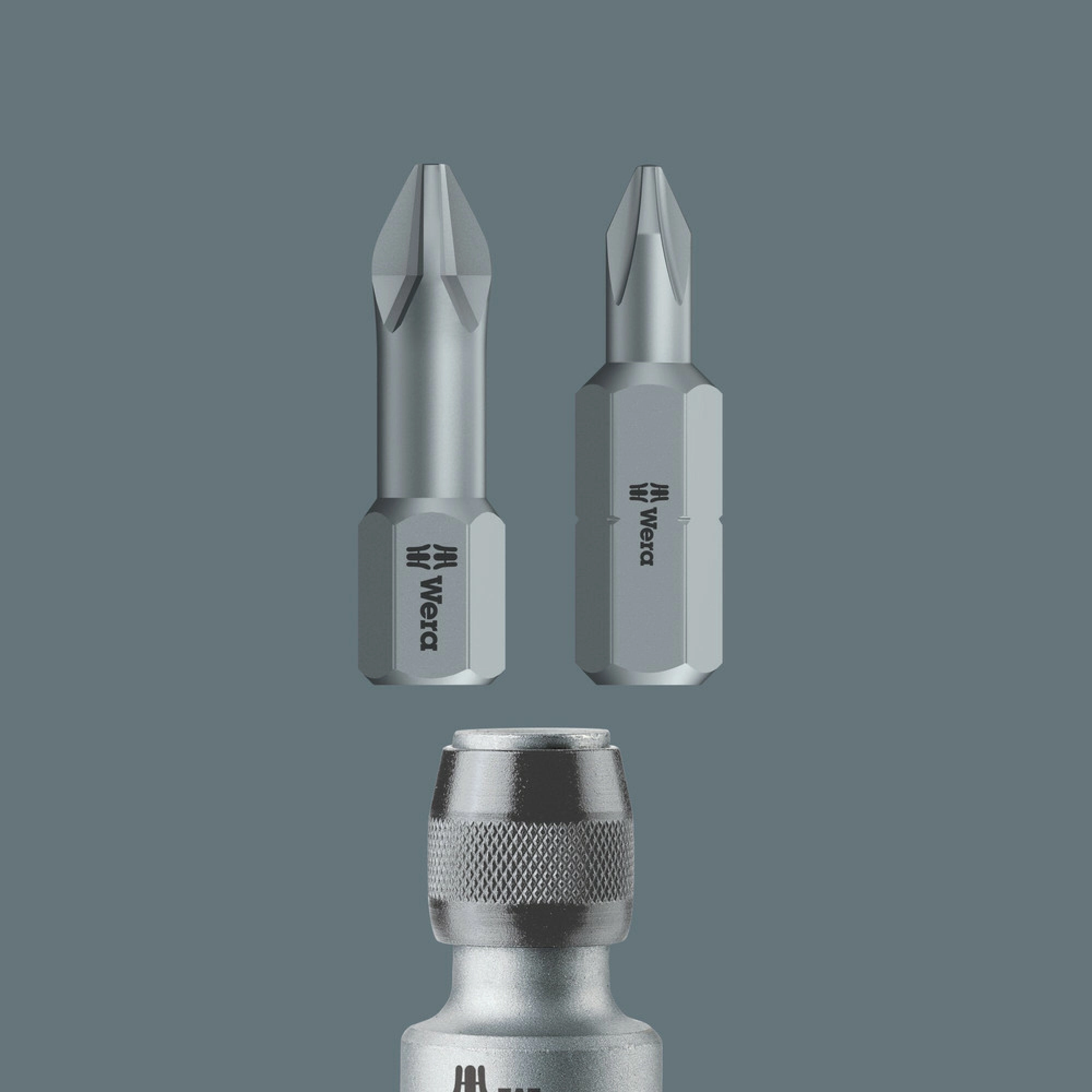 Wera 784 B 3/8" Adaptor with quick-release chuck, 784 B/1 x 1/4" x 43 mm