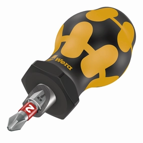Wera 809/1 ESD Stubby Bitholding screwdriver, with retaining ring, 1/4" x 54 mm